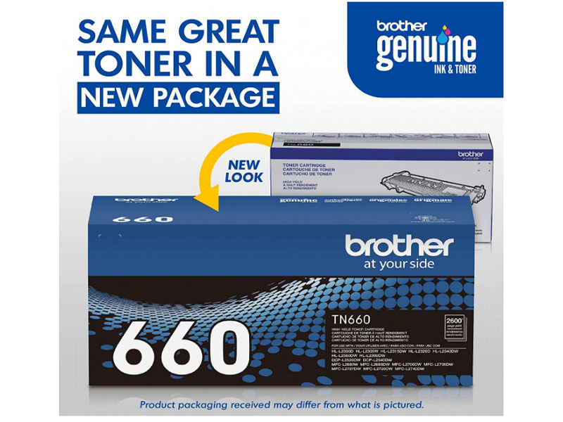 Brother Genuine High Yield Toner Cartridge TN660