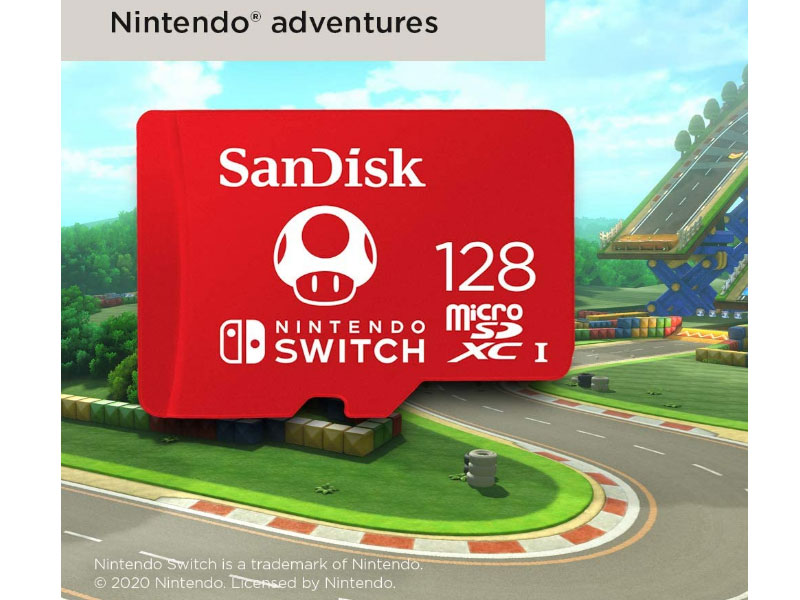 SanDisk 128GB microSDXC Card for Nintendo Switch