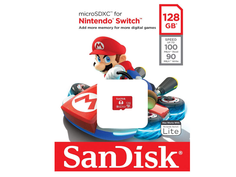 SanDisk 128GB microSDXC Card for Nintendo Switch