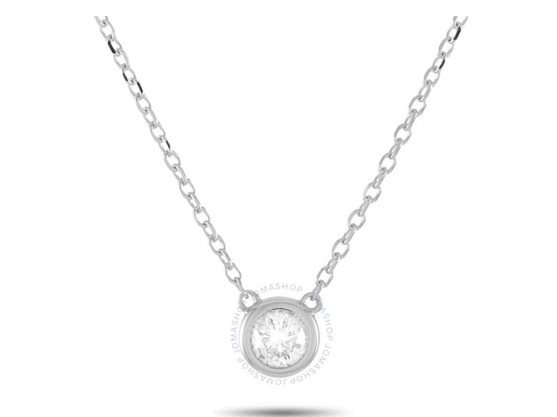LB Exclusive 14K White Gold Diamond Pendant Necklace