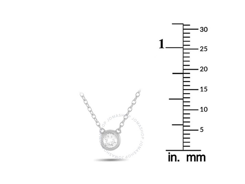 LB Exclusive 14K White Gold Diamond Pendant Necklace