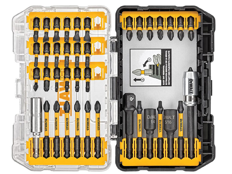 DeWalt Screwdriver Bit Set Impact Ready FlexTorq 40-Piece DWA2T40IR