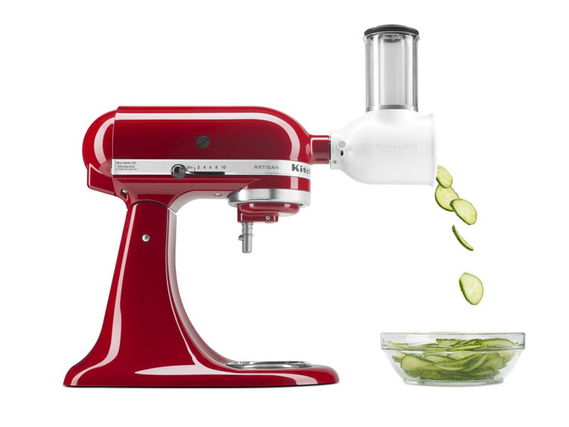 Kitchen Aid Food Grinder + Fresh Prep Slicer Attachment Bundle