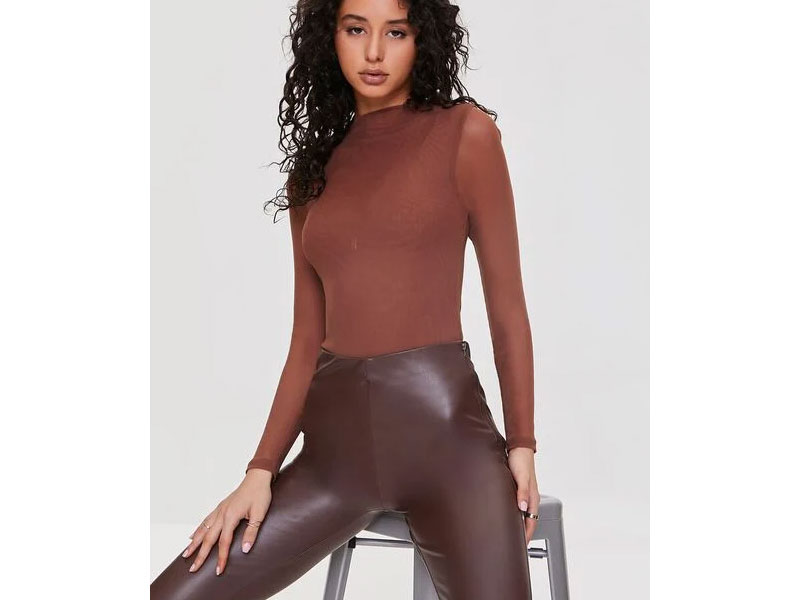 Women's Mesh High-Neck Bodysuit