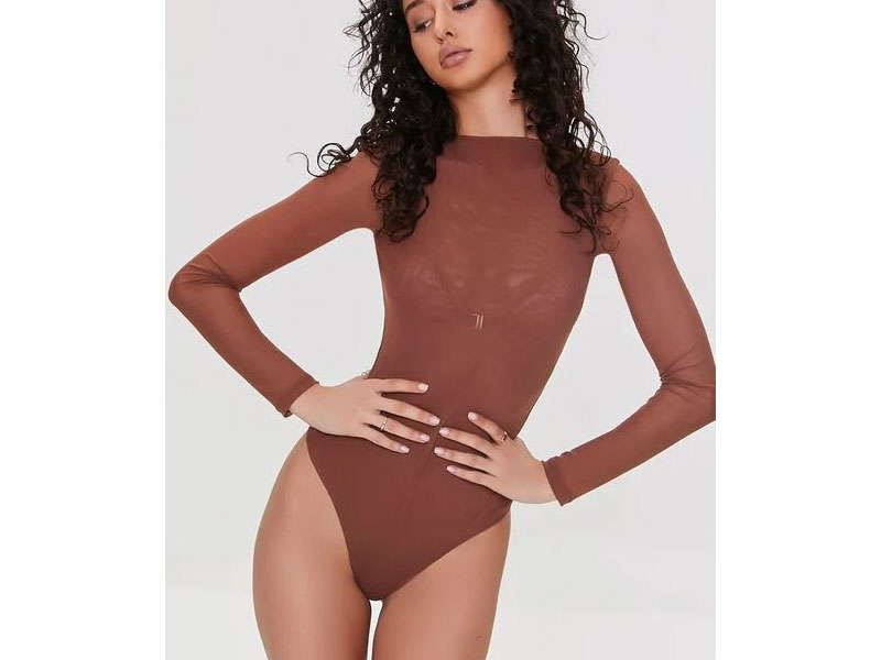 Women's Mesh High-Neck Bodysuit