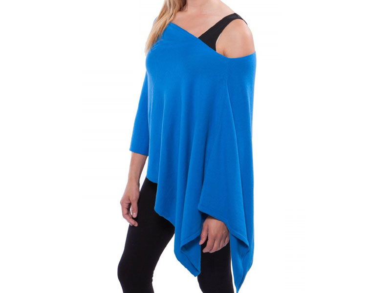 Women's Pure Cashmere Topper Style Poncho