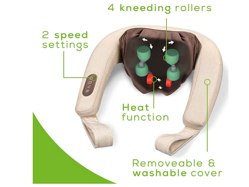 Beurer Shiatsu Neck and Back Massager with Heat