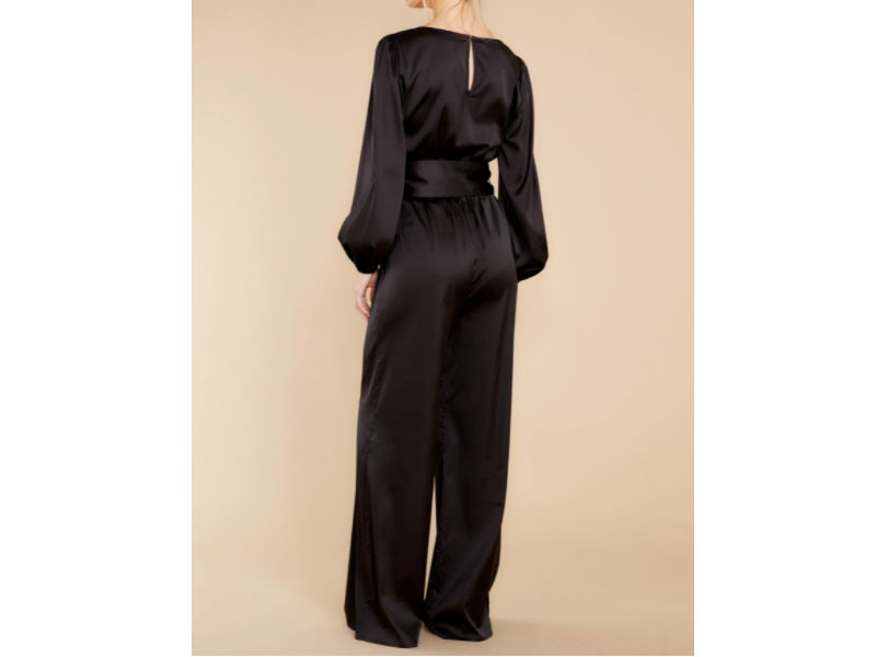 Women's Glance of Elegance Black Jumpsuit