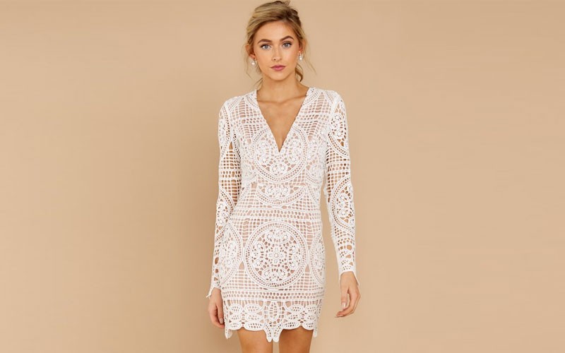 Stunning White Lace Dress