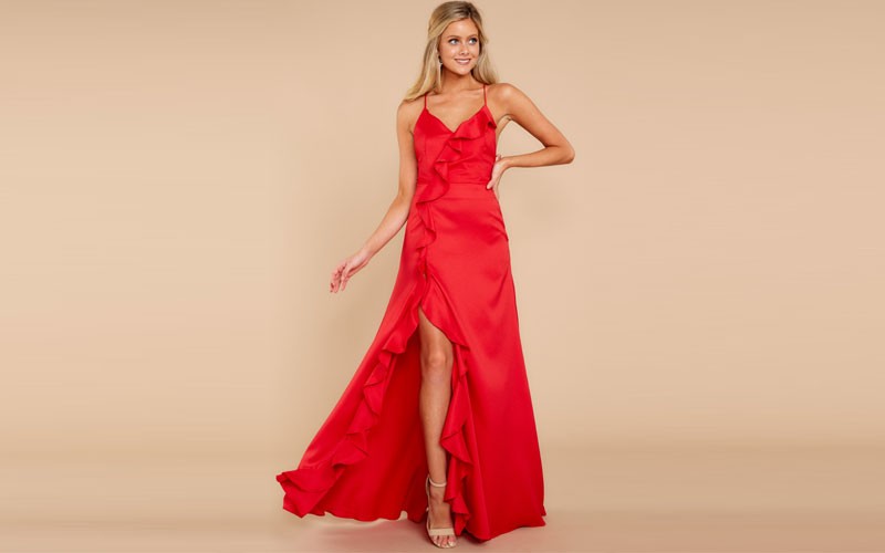 Sexy Red Maxi Dress