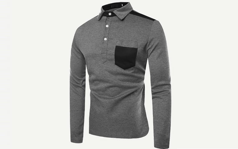 Men Pocket Side Polo Shirt