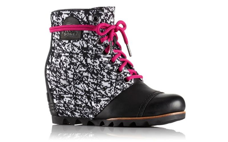  Women PDX Leather Wedge Ankle Boot 