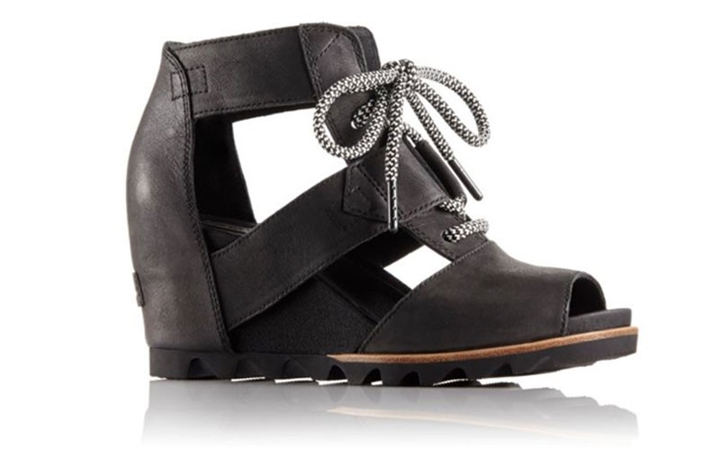 Womens Joanie Lace Wedge Sandal