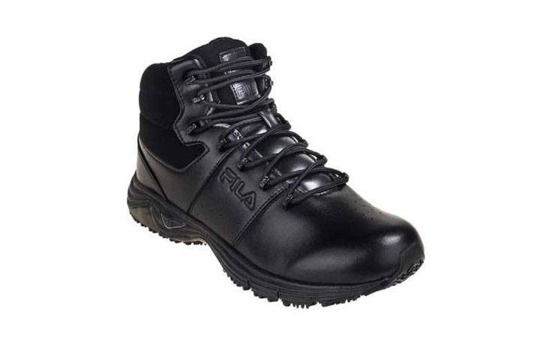 Fila Boots: Men's General Toe 1SH40132 001 Black Slip-Resistant Memory Breach Bo