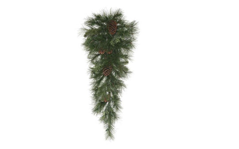 Vickerman R173107 32 x 15 in. Green Grover Mix Pine Tear Drop - 53 Tips