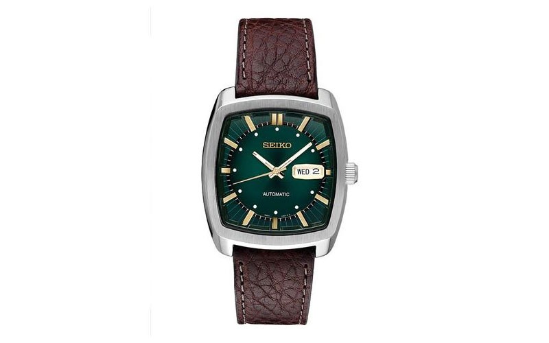 Seiko ReCraft Mens Automatic Stainless Steel Green Dial