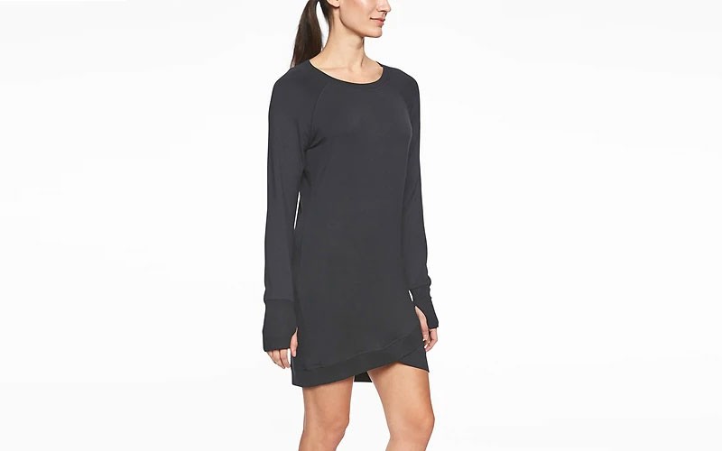 Criss Cross Sweatshirt Dress