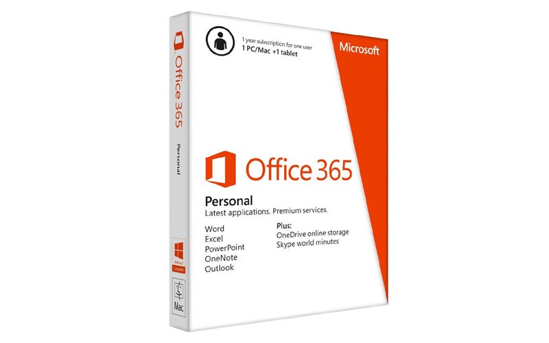 Microsoft Office 365 Personal 1 Year Mac & Windows