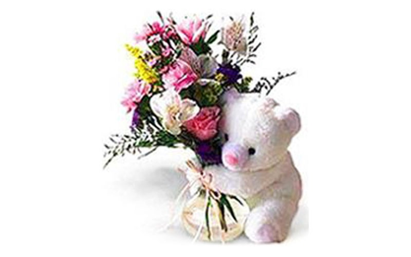 White Bear & Bouquet