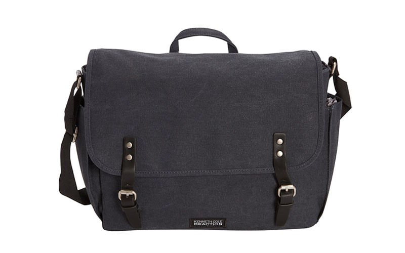 Kenneth Cole Reaction One Day Or Another Messenger Messenger Bag Charcoal Gray