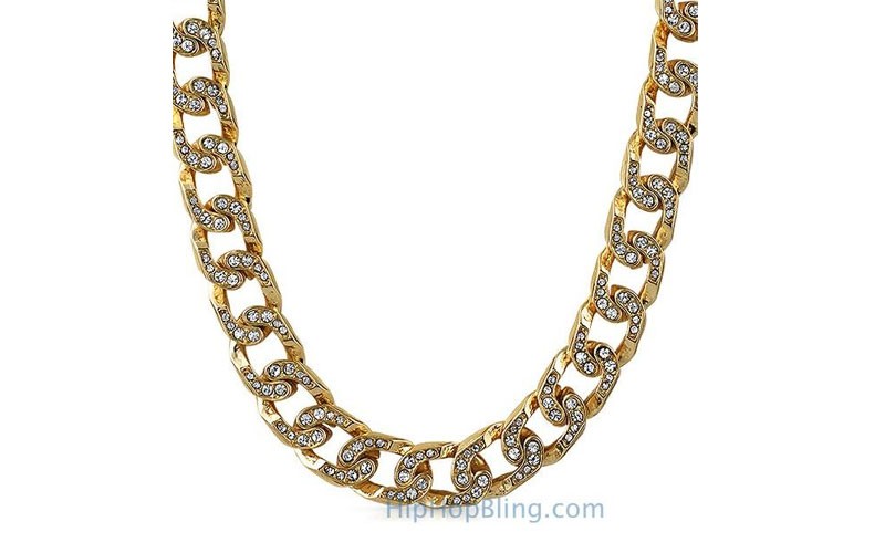 Gold Bling Bling Cuban Chain 15Mm