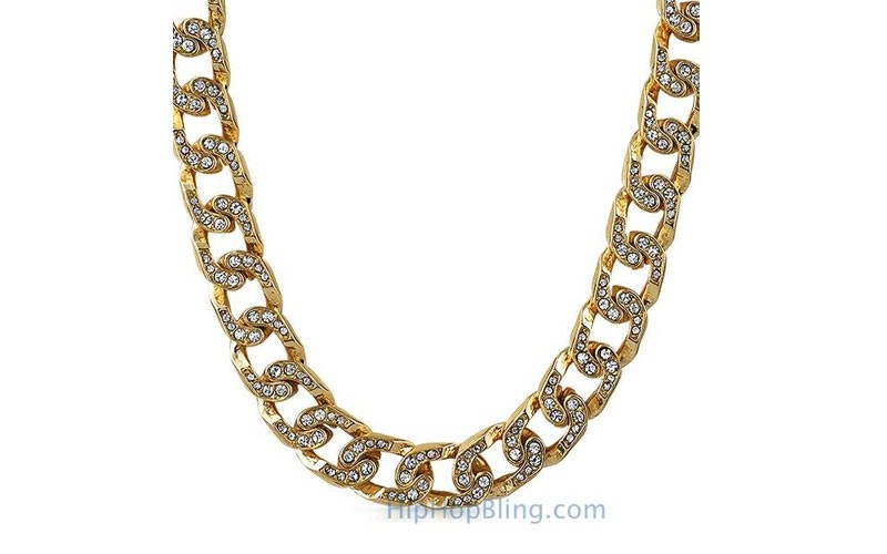 Gold Bling Bling Cuban Chain 15Mm