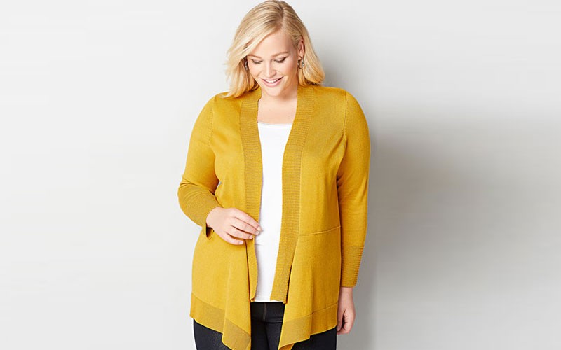 Drape Front Cardigan 