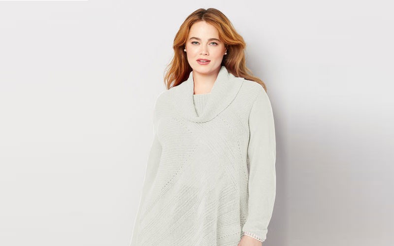 Asymmetric Cowlneck Sweater