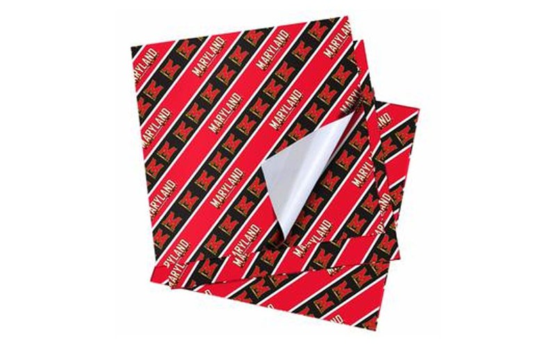 NCAA Folded Gift Wrapping Paper - Maryland Terrapins