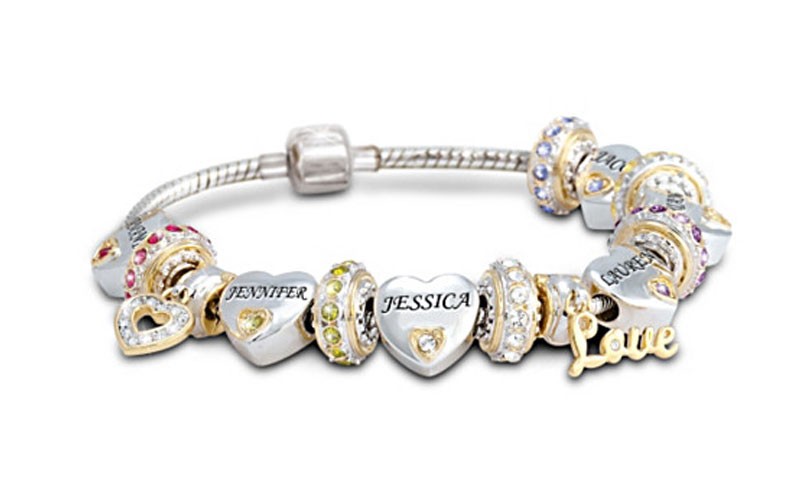 Forever In A Mothers Hear Personalized Bracelet For Mom