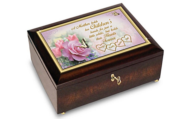 A Mother's Love Music Box Personalized With Family Names