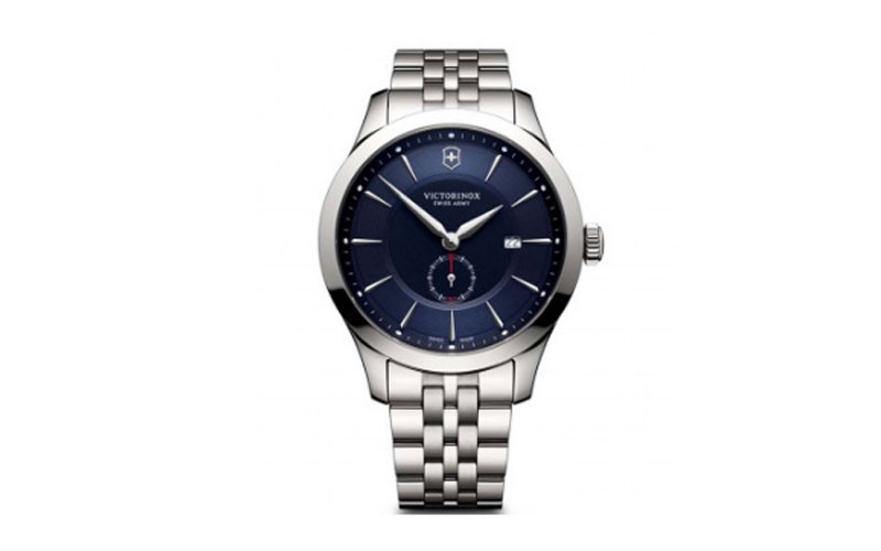 Victorinox Alliance Blue Dial Stainless Steel Bracelet Mens Watch