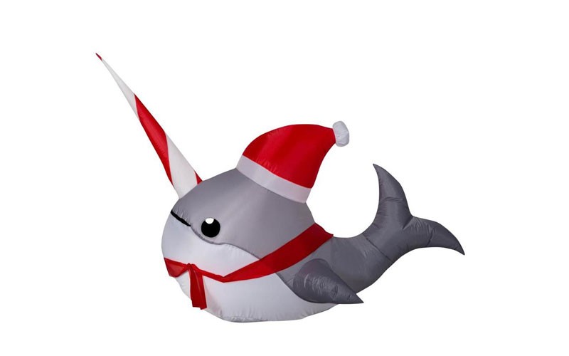 Holiday Living 3.08-ft Lighted Fish Christmas Inflatable