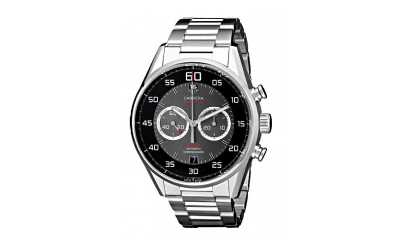 Tag Heuer Carrera Silver Tone Dial Chrono Automatic Mens Watch
