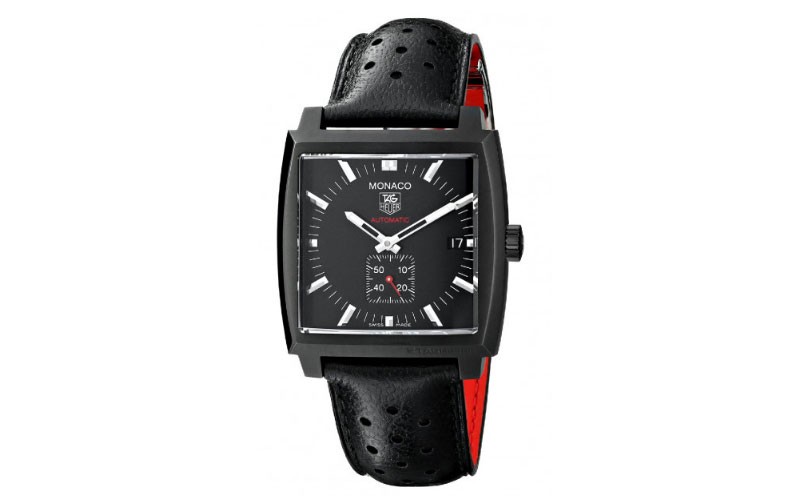 Tag Heuer Monaco Calibre 6 Black Dial Automatic Mens Watch