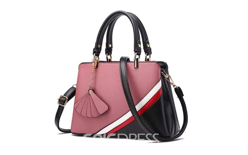 Ericdress Fresh Color Block Patchwork Women Handbag