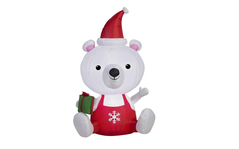 J. Marcus 5 Airblown Big Head Polar Bear Christmas Inflatable