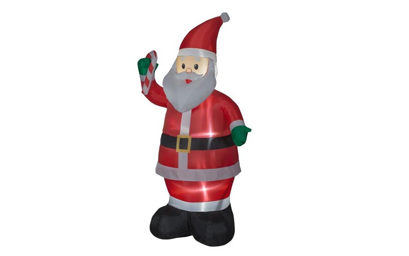 Holiday Living 6.99-ft Lighted Santa Christmas Inflatable