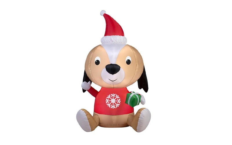 J. Marcus 5 Airblown Big Head Dog Christmas Inflatable