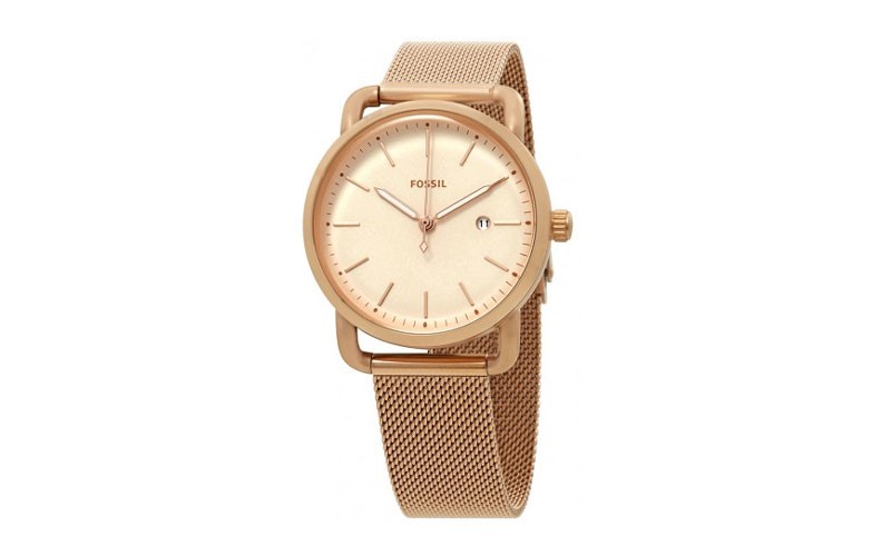 Fossil The Commuter Rose Dial Ladies Watch