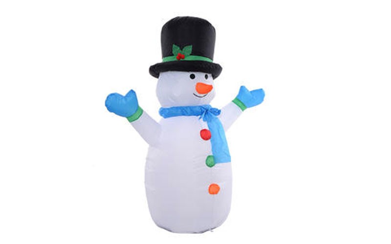 Goplus 4 Ft Airblown Inflatable Christmas Snowman Decoration Lighted Lawn Yard O