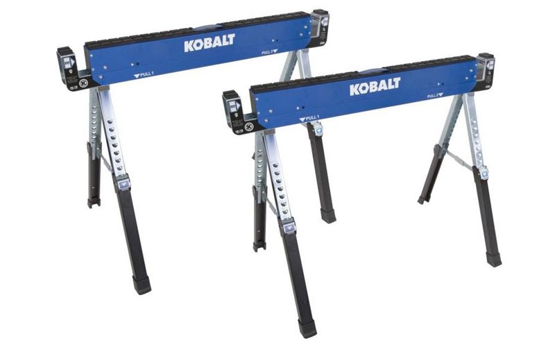 Kobalt 2-Pack 42-in W x 32-in H Steel Adjustable Saw Horse (800-lb)