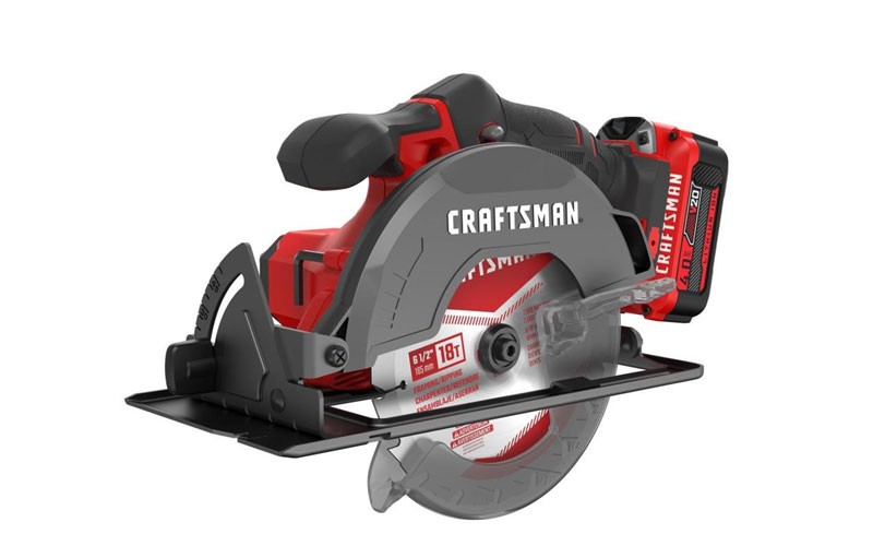 Craftsman V20 20-volt Max 6-1/2-in Cordless Circular Saw with Brake and Metal