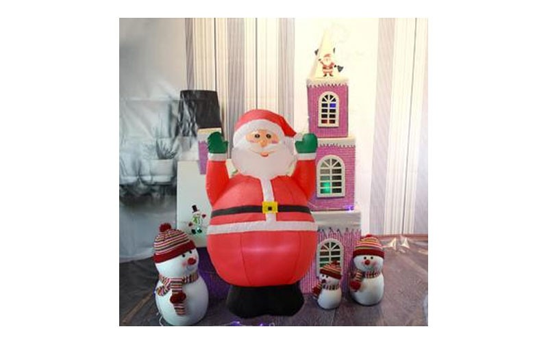 ConvenienceBoutique Santa Claus Christmas Inflatable Decoration Lawn Yard Outdoo