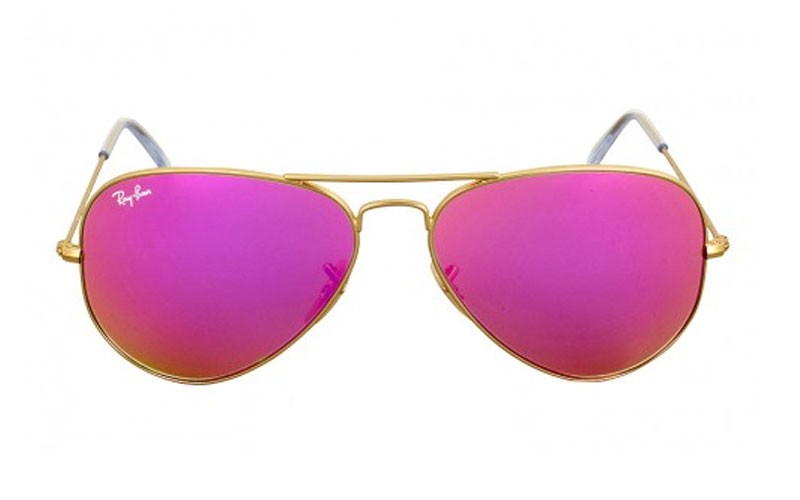Rayban Aviator Cylamen Flash Sunglasses 