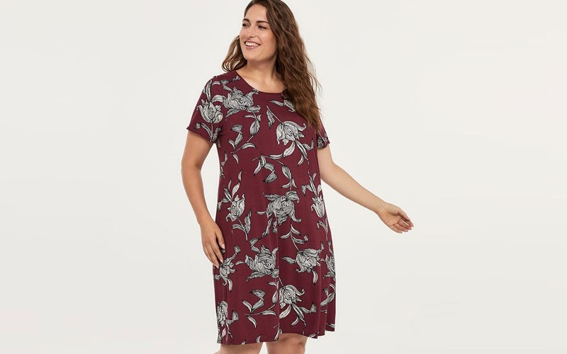 Printed Swing Dress