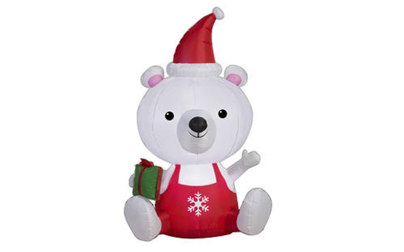 Trim A Home® 5 Ft Airblown Big Head Polar Bear