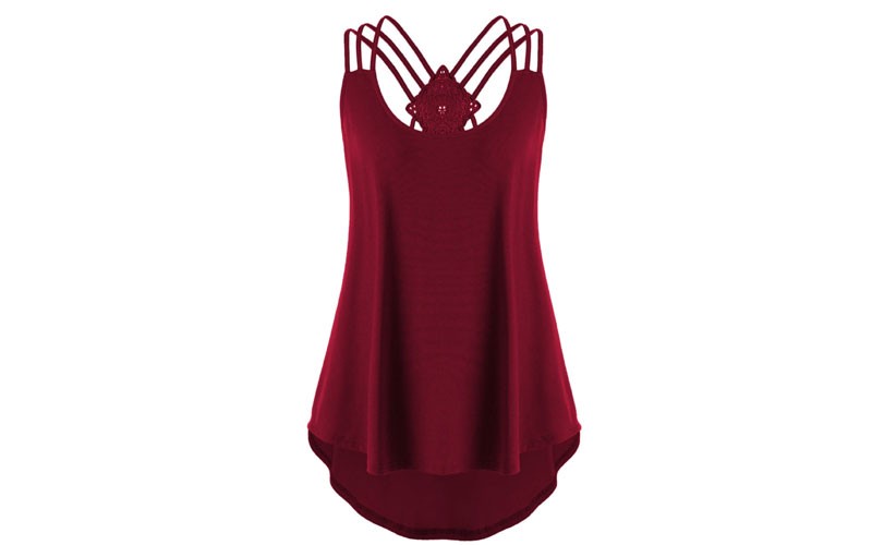 Plus Size Criss Cross Tank Top