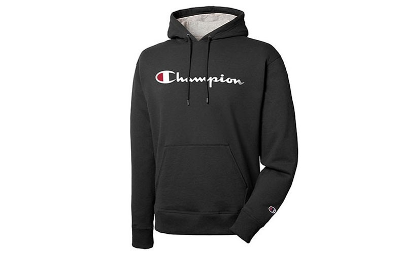 Mens Champion Graphic Powerblend® Pullover Hoodie Sweatshirt