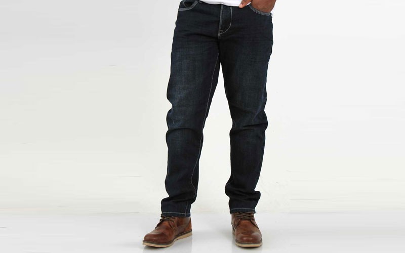 Axel Jeans Berlin Athletic Fit Straight Stretch Jeans for Men